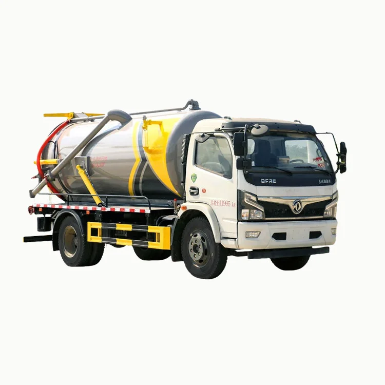 Dongfeng 7000liters Sewage Suction Tanker Trucks for sale in Dubai