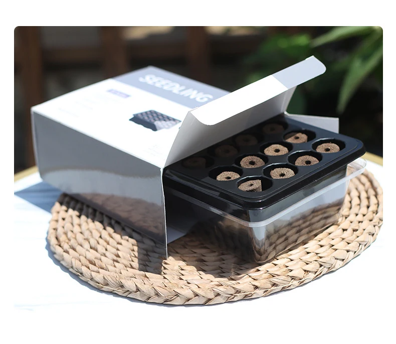 Nursery Seed Trays Seedling Starter Tray Humidity Adjustable Plant Starter Germination Kit