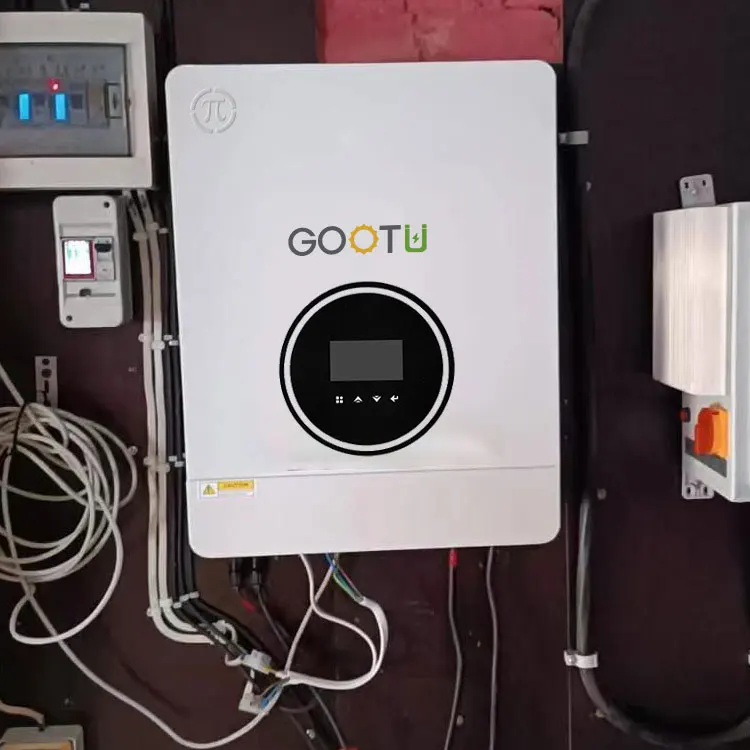 Оптовая продажа солнечный инвертор GOOTU OEM гибридный 6 кВт 7 8 10 однофазный Гибридный