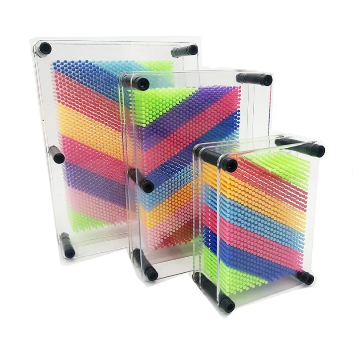 kids toys 2024 Creative 3D hand painting hand model 3D tcube needle carving  Enlightenment toy Pin Art Board Pin Art Toy