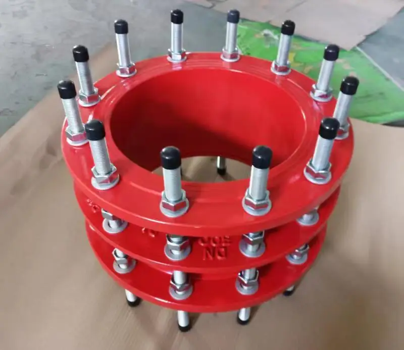 Dismantling Joints Flange Pipe Fitting Connector Bigger Size Ductile Iron OEM Round Flange Adaptor for Hdpe Pipe EPDM Casting