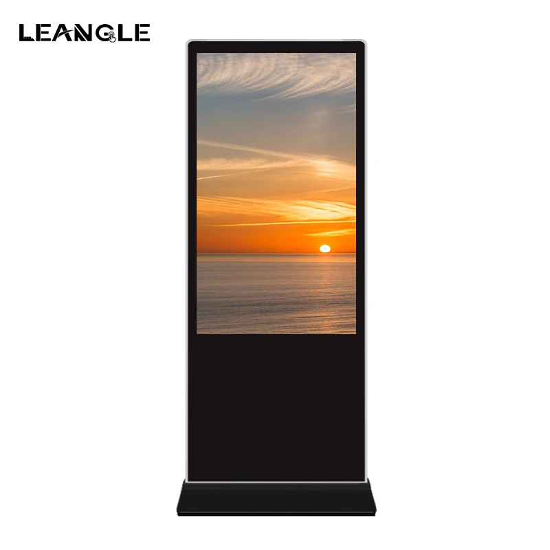 55 inch Indoor Digital Signage Freestanding Advertising Machine 2k 4k Resolution Advertisement Player Floor Stand Digital Kiosk