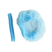 Disposable Medical Non woven strip cap bouffant head cover Hair Net surgical Mob Cap