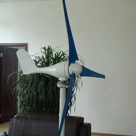 
100w 12v/24v horizontal axis wind power generator hot sale/Small wind and solar hybrid street lamp system 