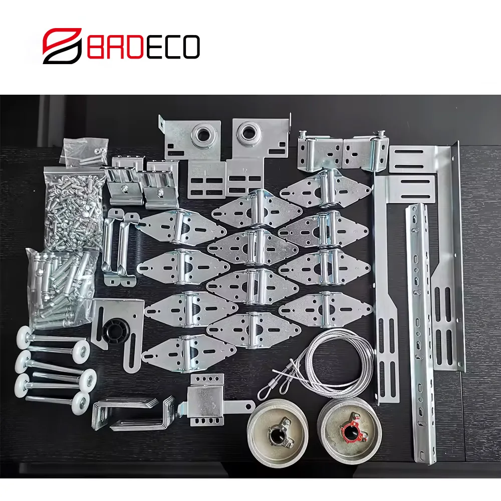 High-quality Door Accessories Steel Sectional Door Hardware Box Kits Garage Door Hardware Track