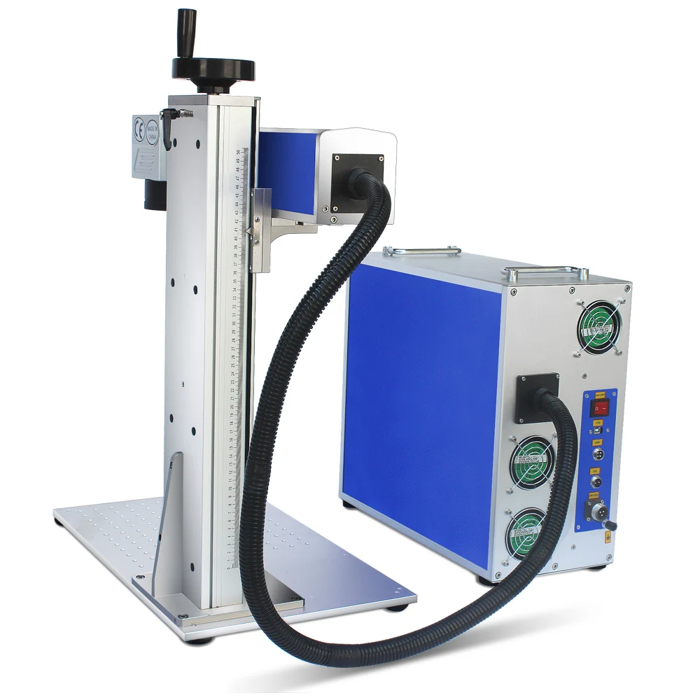 Good Price Split Gold Silver Bird Ring Engraving 20w Tire Fiber Laser Marking Machine For Metal