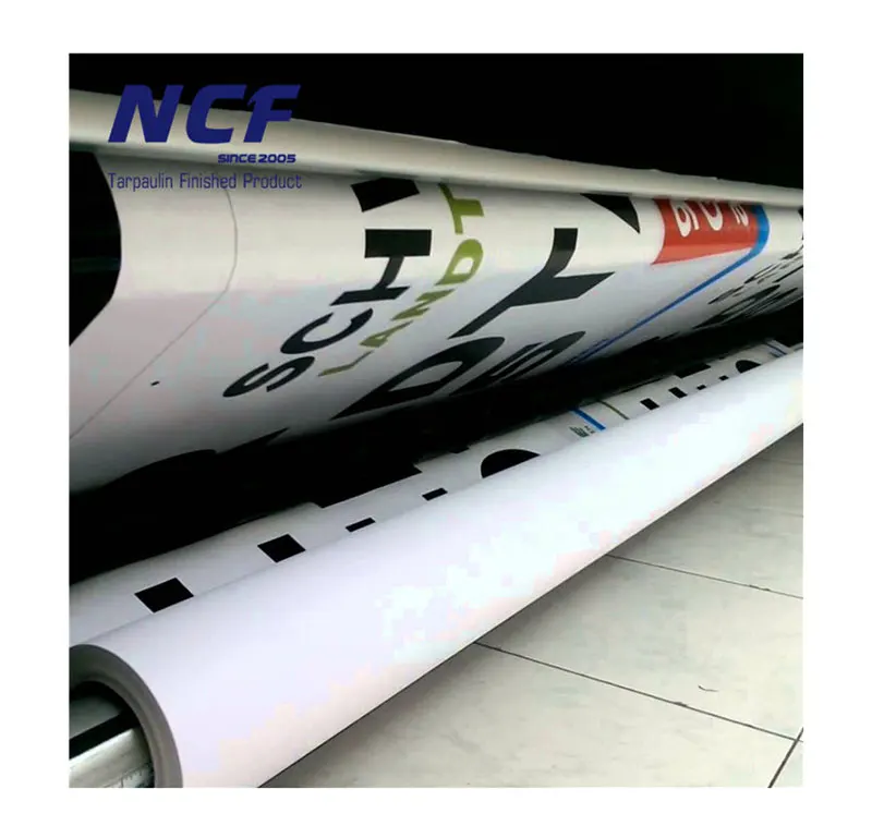 Factory price PVC flex banner rolls advertising poster signboard material wholesale price outdoor frontlit lona flex banner roll