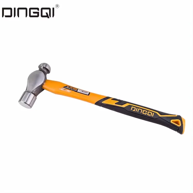 DINGQI 1lb 2lb Ball Pein Peen Hammer With Rubber Handle
