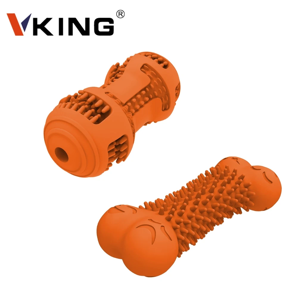  Прямая поставка от Vking Прочные мягкие игрушки из натурального каучука для тренировки костей жевательные