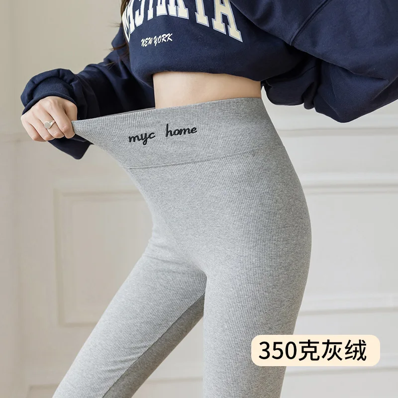 Women Pants Warm Winter Thick Velvet Legging High Waist Black Leggings Compression Thick Lamb Wool Pants Cold Resistant Pants