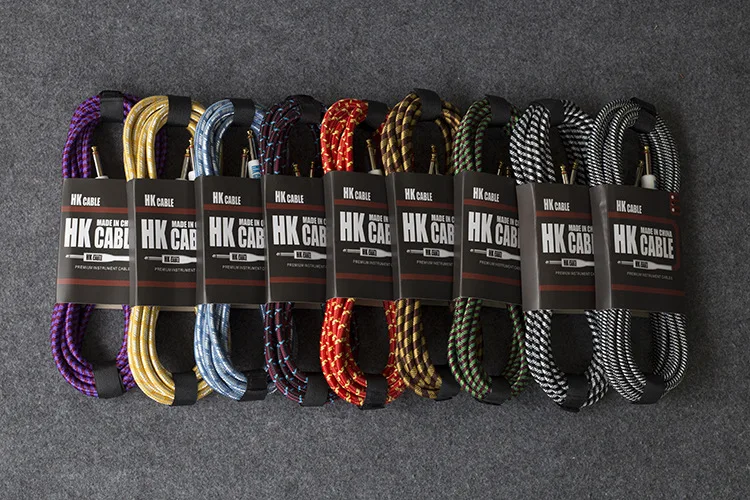 Wholesale electric guitar cable bass noise reduction audio cable speaker 6.5 cable