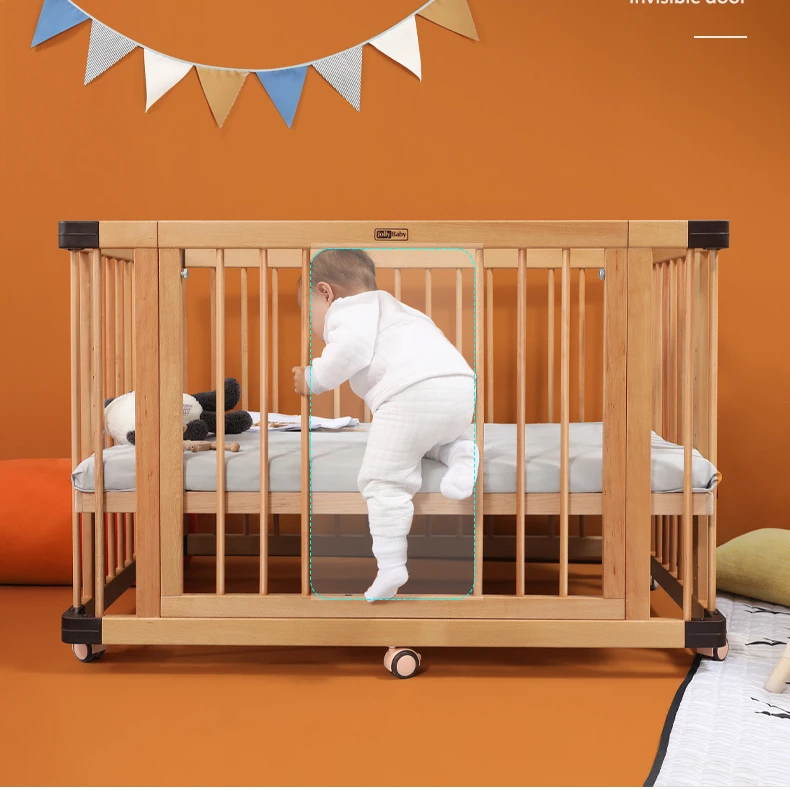 Kids Solid Wooden Single Bed for Kindergarten Kids Resting Bed Daycare Furniture Sleeping Cot for Kids wooden Baby Crib