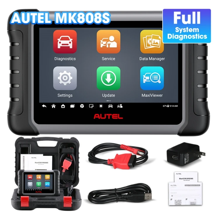 2023 original autel maxicom mk808s mk808 mx808 mk808z maxisys mk 808 s obd2 review all system scanner diagnostic tools for cars