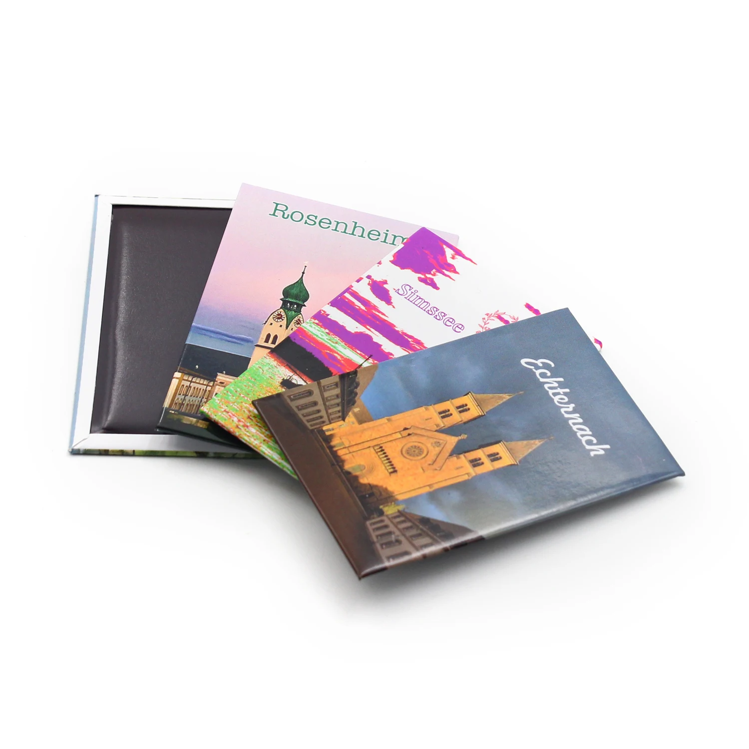 Professional Factory Custom Printing Magnet Souvenir Art Paper Coated Metal Steel Tin Plate Fridge Magnets Customised