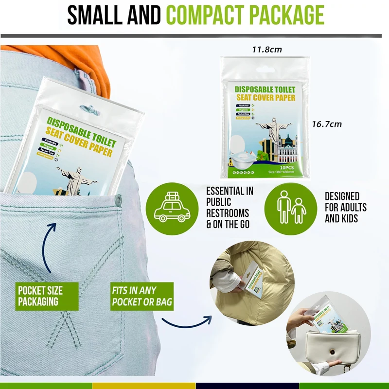Travel disposable toilet seat cover flushable toilet seat cover disposable toilet seat covers