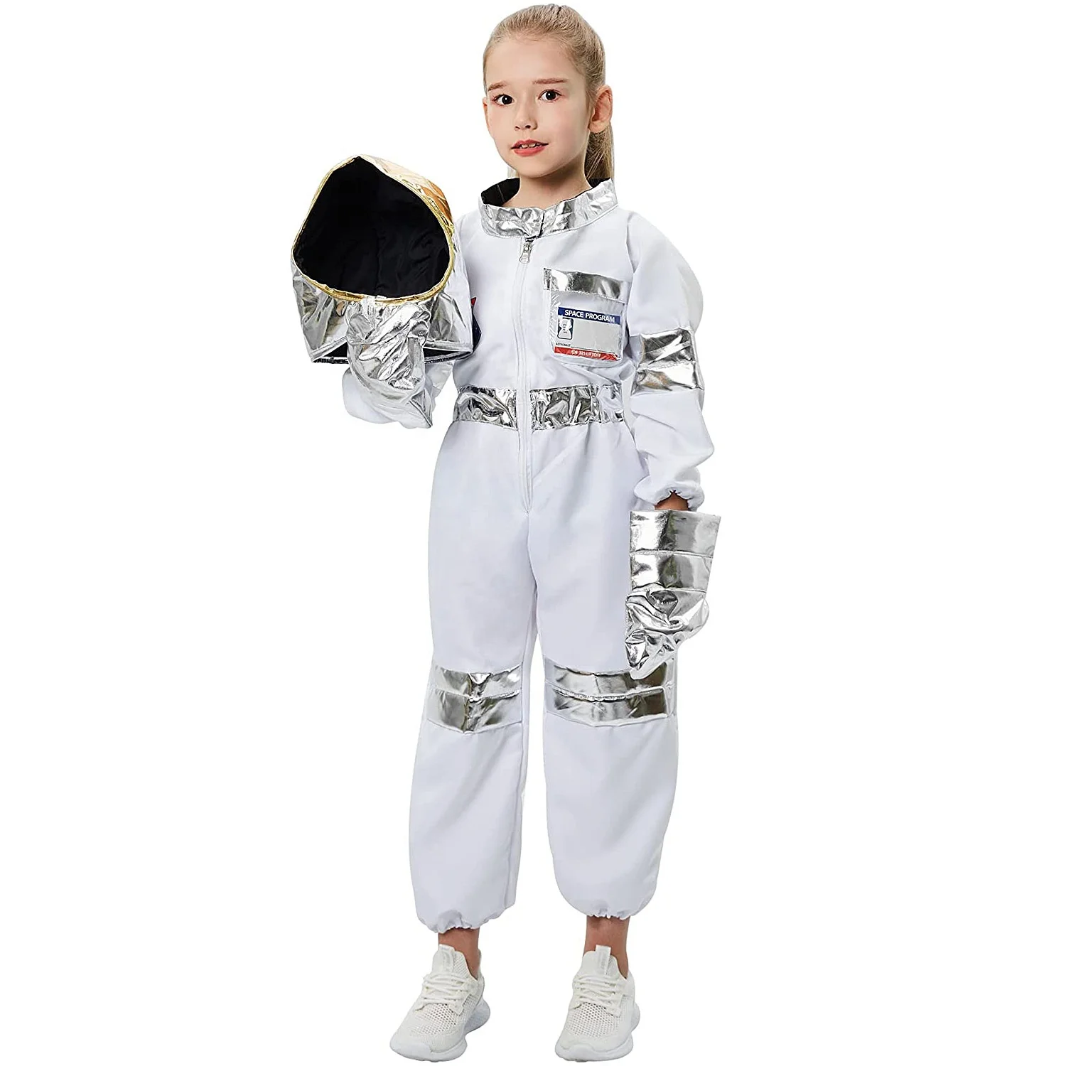 Boys Girls Kids Children Astronaut Role Play Costume