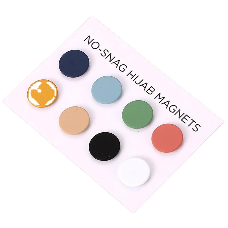 8PCS Multi-Use Strong Magnet Buttons clip Pinless Brooch Hijab Pins No-Snag Scarf Clasp for Women Scarves Clothes