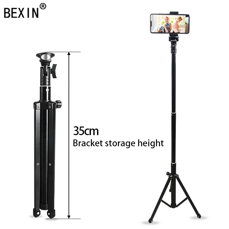 BEXIN wholesale studio accessories lengthened mini mobile phone live tripod suitable for mobile phone camera tripod