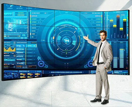 55 дюймов 4x4 очень узкой рамкой крепление видеостены монитор Multi Touch Screen тв рекламы Lcd видео стена экран дисплея