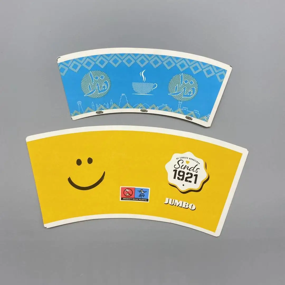 
High quality wood pulp food grade pe coated paper cup fan 