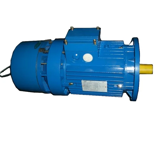 2hp aluminum AC electric brake motor  with B5  fange mounted