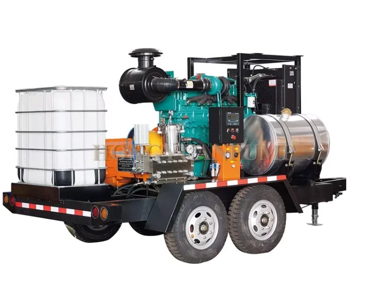 CE certification Best Price Professional Industrial Diesel Cold Water Pressure Washer Water Blaster 280kw Hydro Blasting Machine