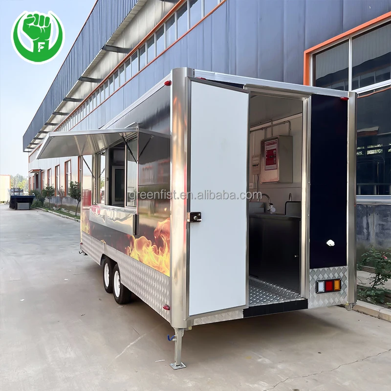 China Fast Food Truck Mobile Food Trailers Concession Trailers Food Trucks in Dubai