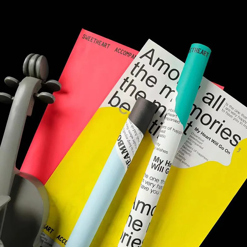 LUCIA Flower Wrapping Paper Flower Wrapping Materials English Newspaper Wrapping Flower Paper LF160687