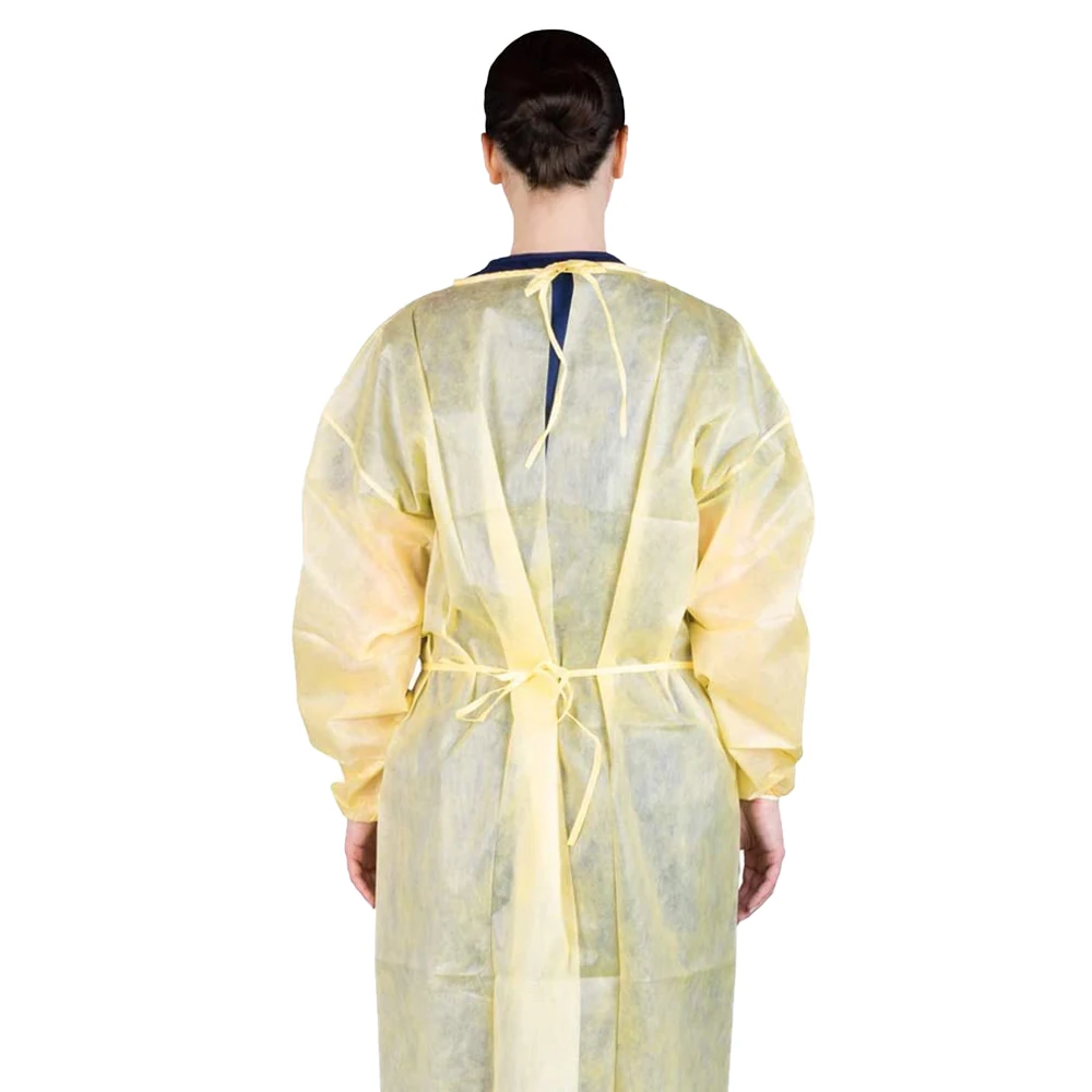 Шэньчжэнь Гуандун медицинские принадлежности защитный костюм одноразовый желтый изоляционный Халат