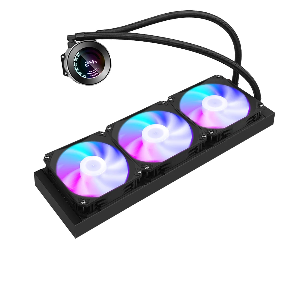 SAMA lga медный радиатор водяной процессор ПК воздушное охлаждение корпус ЦП rgb aio 36 см система охлаждения жидкостью ЦП Универсальный