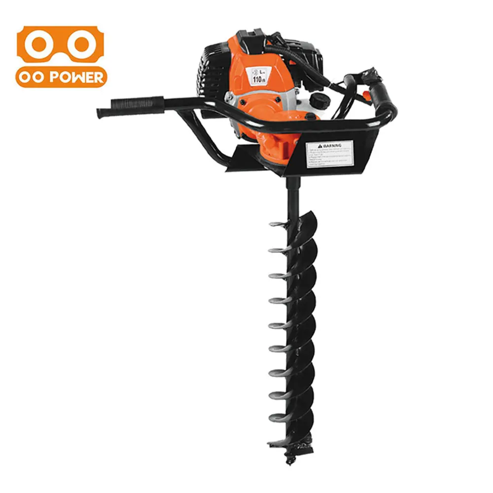 O O Power Two Stroke 52cc High quality EA52 Earth Auger Hoe Digger Drill 2 stroke earth auger