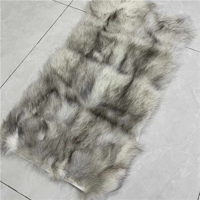  natural animal fox fur soft white fox blue