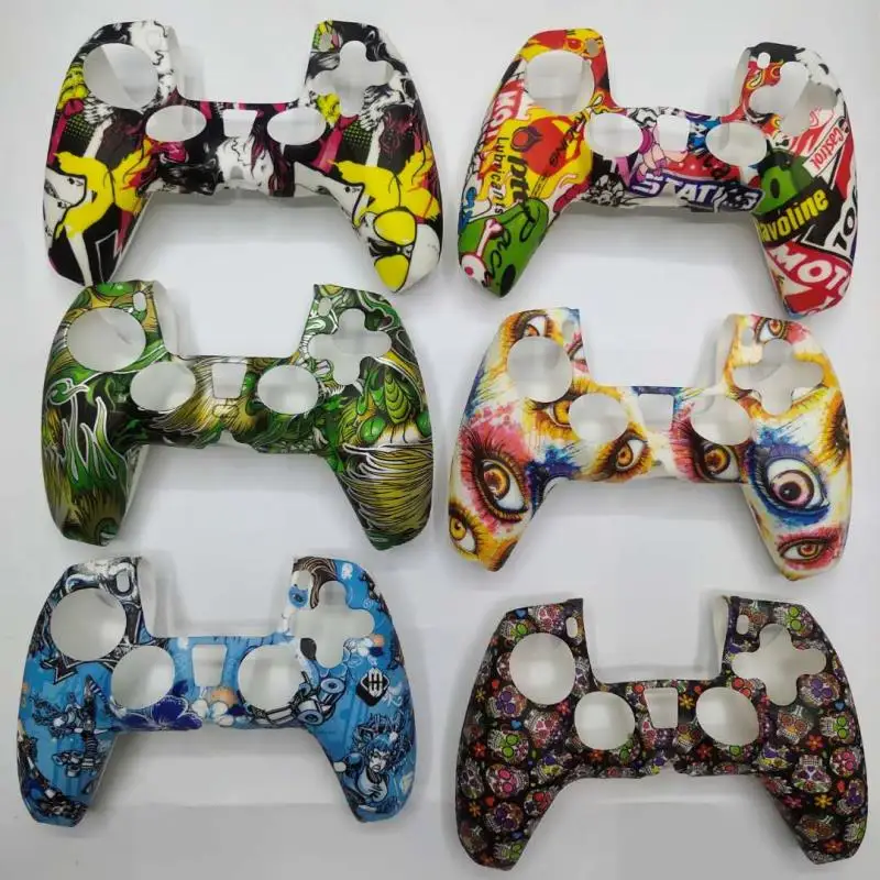 PLAY X High-quality Protective Silicone Cover Case Cover Skin For PS5 Controller Gamepad Joystick