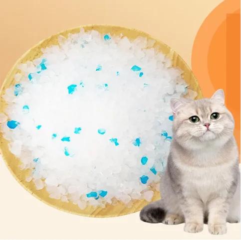 Wholesale customization OEM No dust crystal silica gel cat litter factory supply silicone cat litter