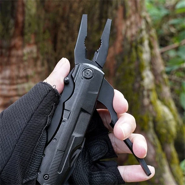 2024 Grand Harvest Camping Survival Folding Multitool Plier with Bit Screwdriver