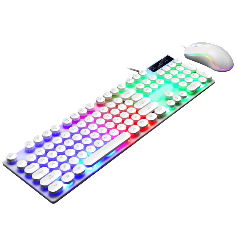 New Design Gamer RGB 104 Keys Gaming Wired Mechanical Feeling Gaming Keyboard