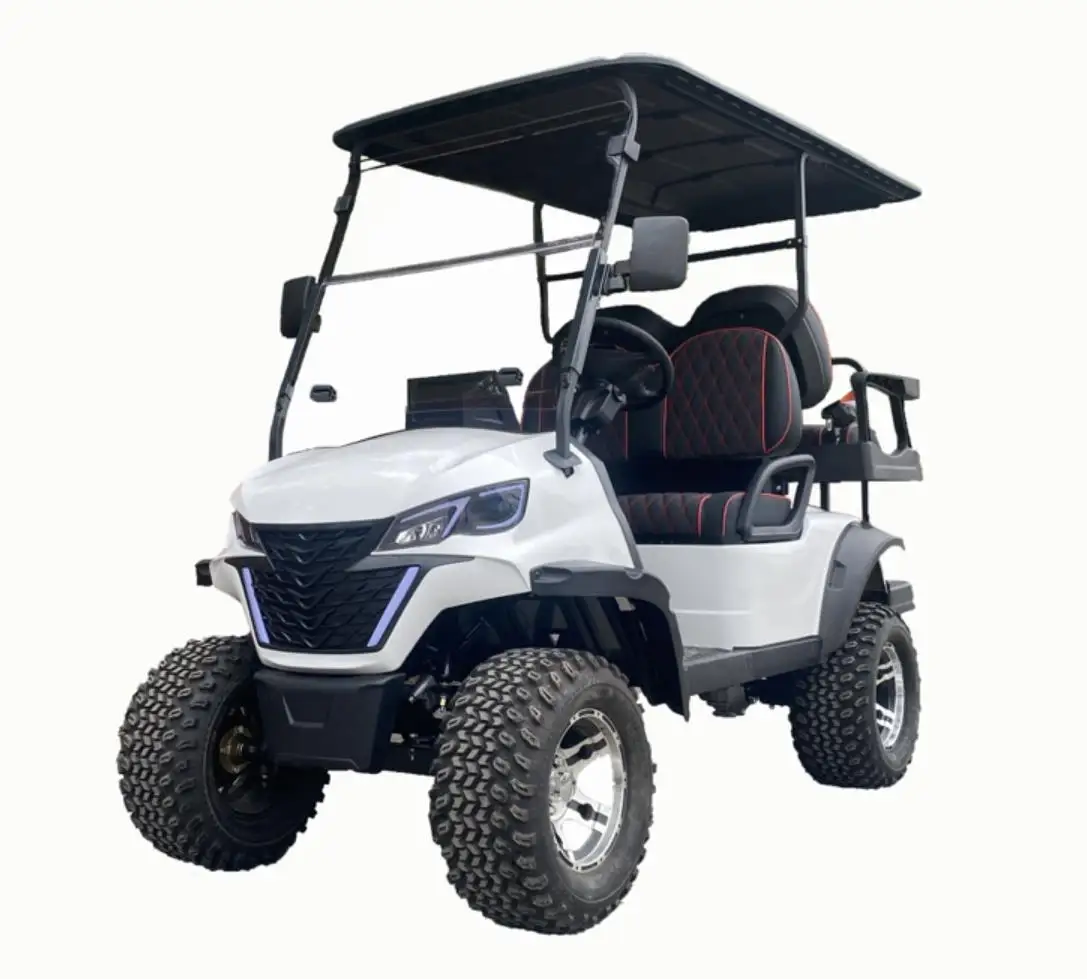 4 seater street-legal off-road golf buggy electric golf car for sale 10' display lifepo4 battery