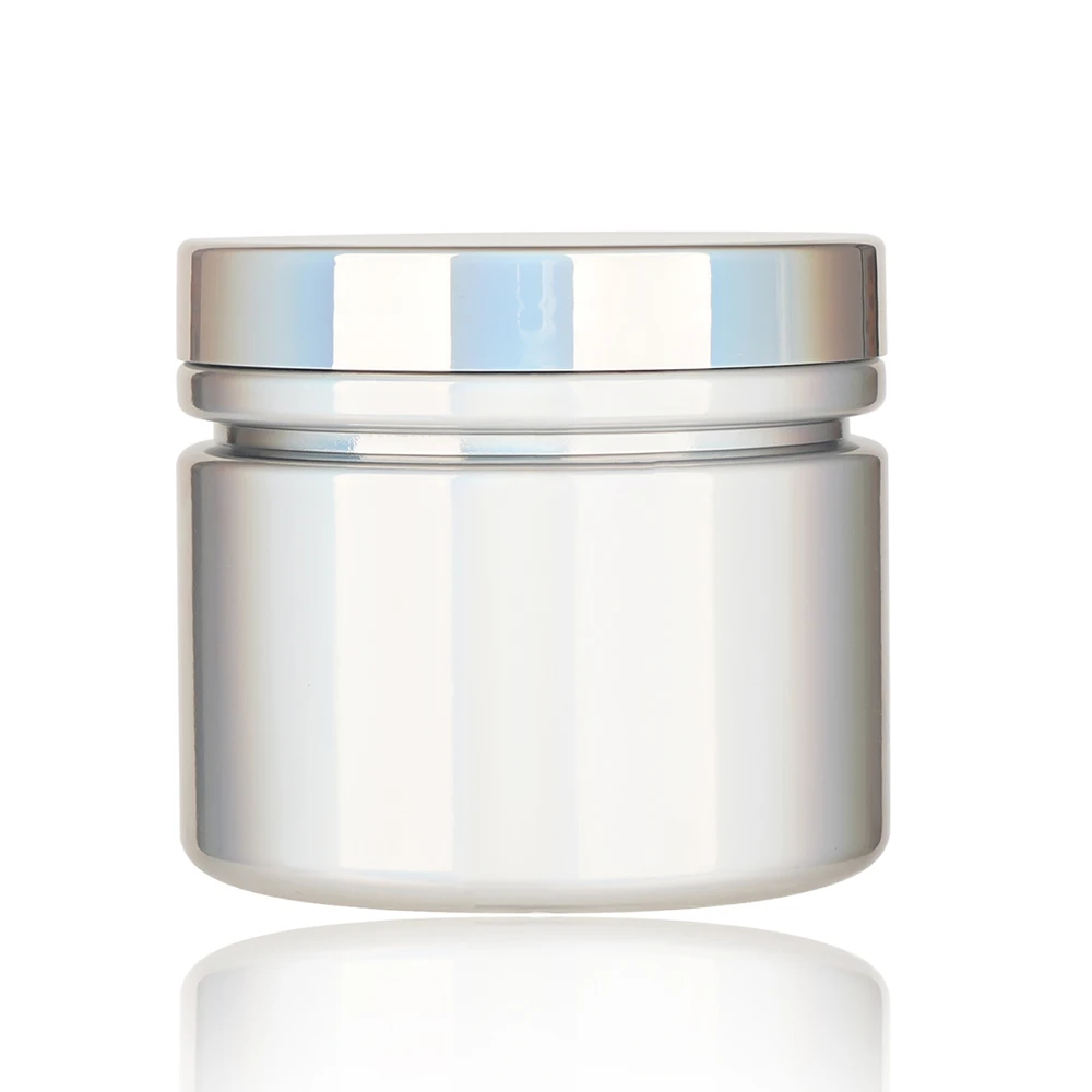 Plastic Storage Container Food Grade Nut Paint Glue Cosmetic Packaging Jar Good Sealing White black body cream Jar With Lid