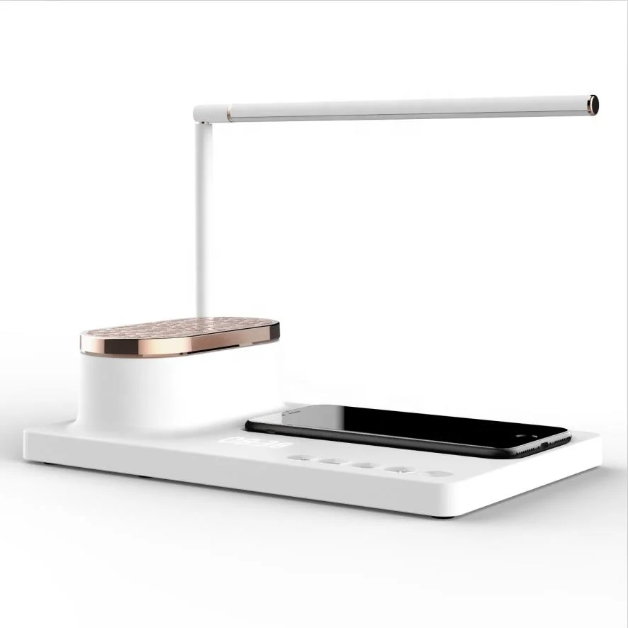 
SUNLINE 2019 led desk lamp Calendar date display blue tooth speaker and wireless phone charger good for home office lighting 