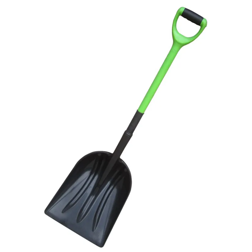 driveway car corn grain plastic Snowplow the Original Snow Pusher  ice scraper Poly snow shovel  scoop wood handle