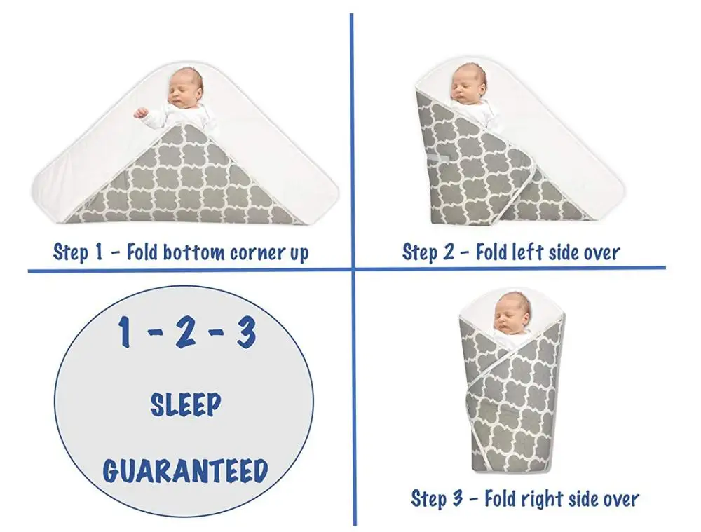 Wholesale Custom Premium Fashion 100% Cotton High Quality Hypoallergenic Swaddle Baby Blanket