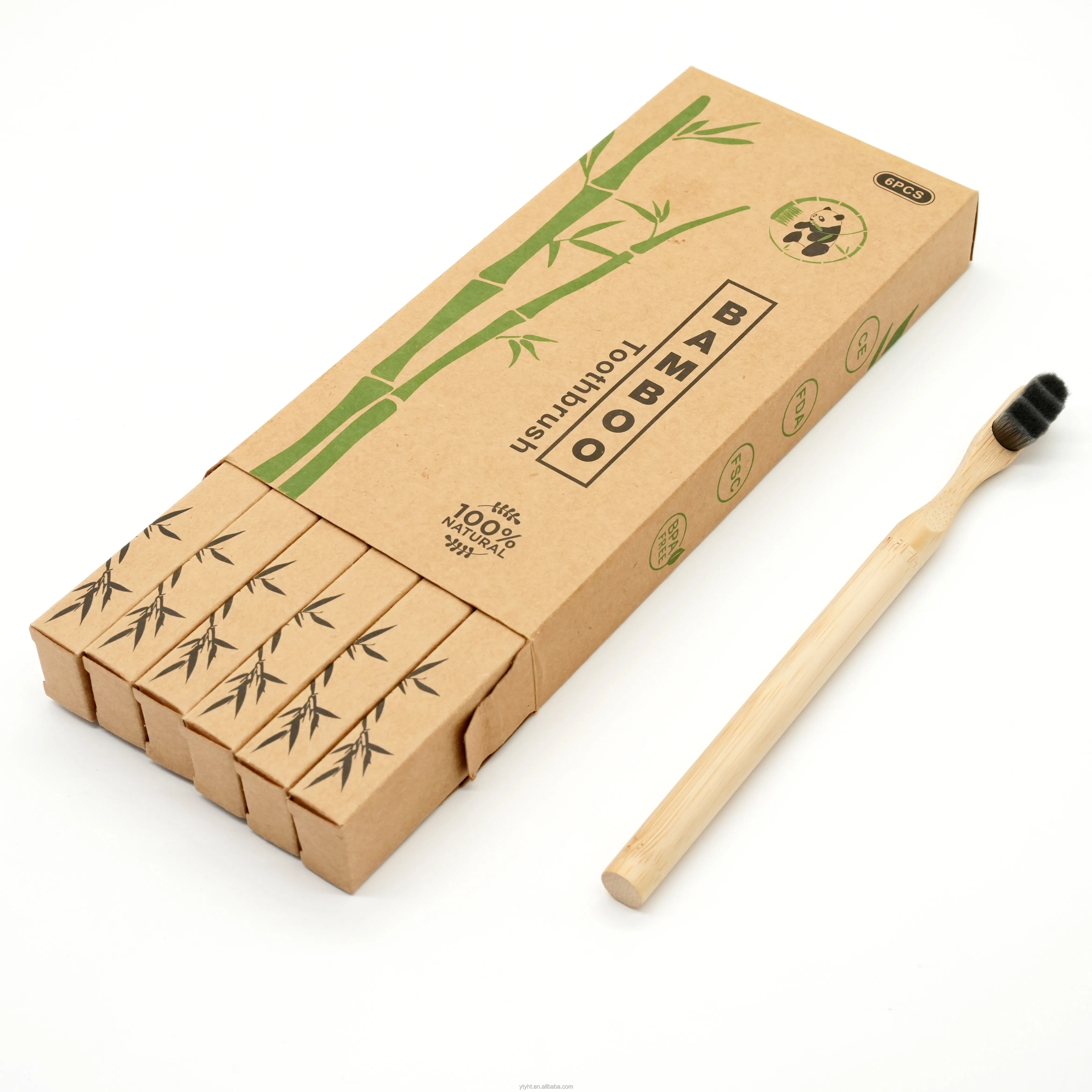 Nano 20000 Bristles Activated New Model High Quality China Factory 100% Natural Bamboo Charcoal Toothbrush Soft 100% Safety