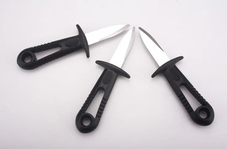 
2021 HOT Multifunction Seafood Shell Anti-slip Handle Tool Home Kitchen Pry Scallop Knives Stainless Steel Open Oyster Knife 