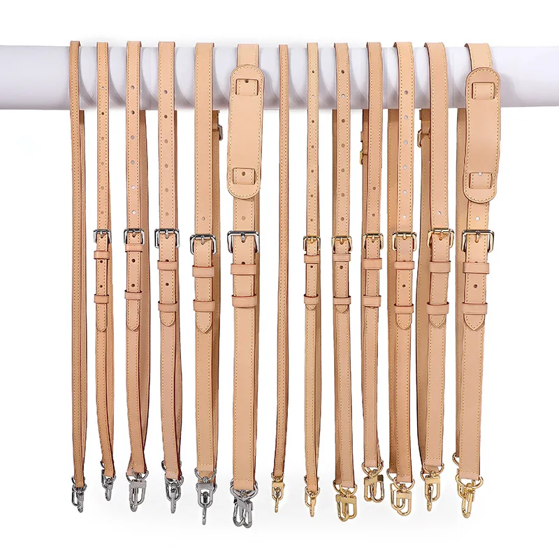 Deepeel LC002 Handbag Accessories Vegetable Tanned Bag Shoulder Strap Genuine Cattlehide Leather Strap