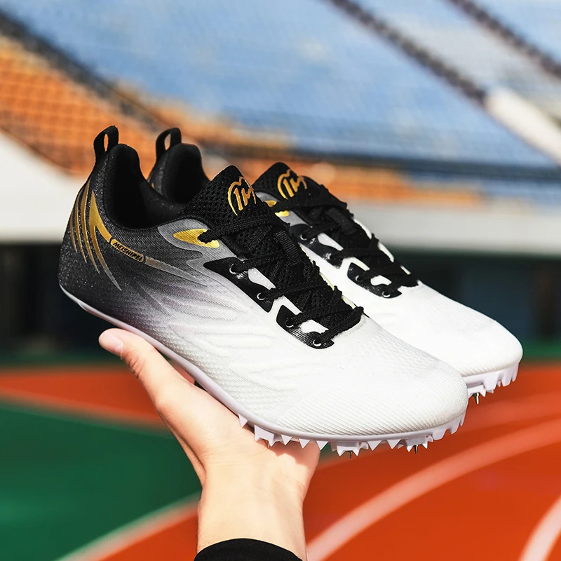 Custom Men and Women Football Soccer Running Shoes Spikes Outdoor Unisex Athletics Running Track&field Sport Spikes Shoes