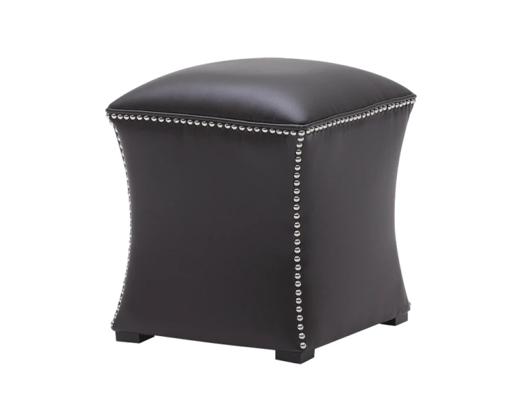 European Style Living Room Furniture Hallway Shoes Shop Velvet Solid Wood Footstool Foot Stool Ottoman