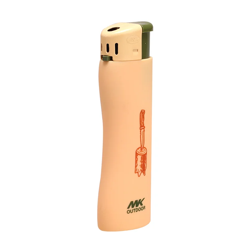 MK Slim Plastic Electric Lighters Cigarette Lighter Minimalist Piezoelectric Ignition