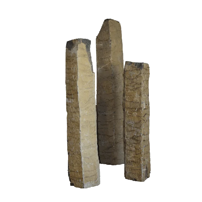 Black Basalt Column Water Fountain Stone Basalt Landscaping Column Pillar Stone