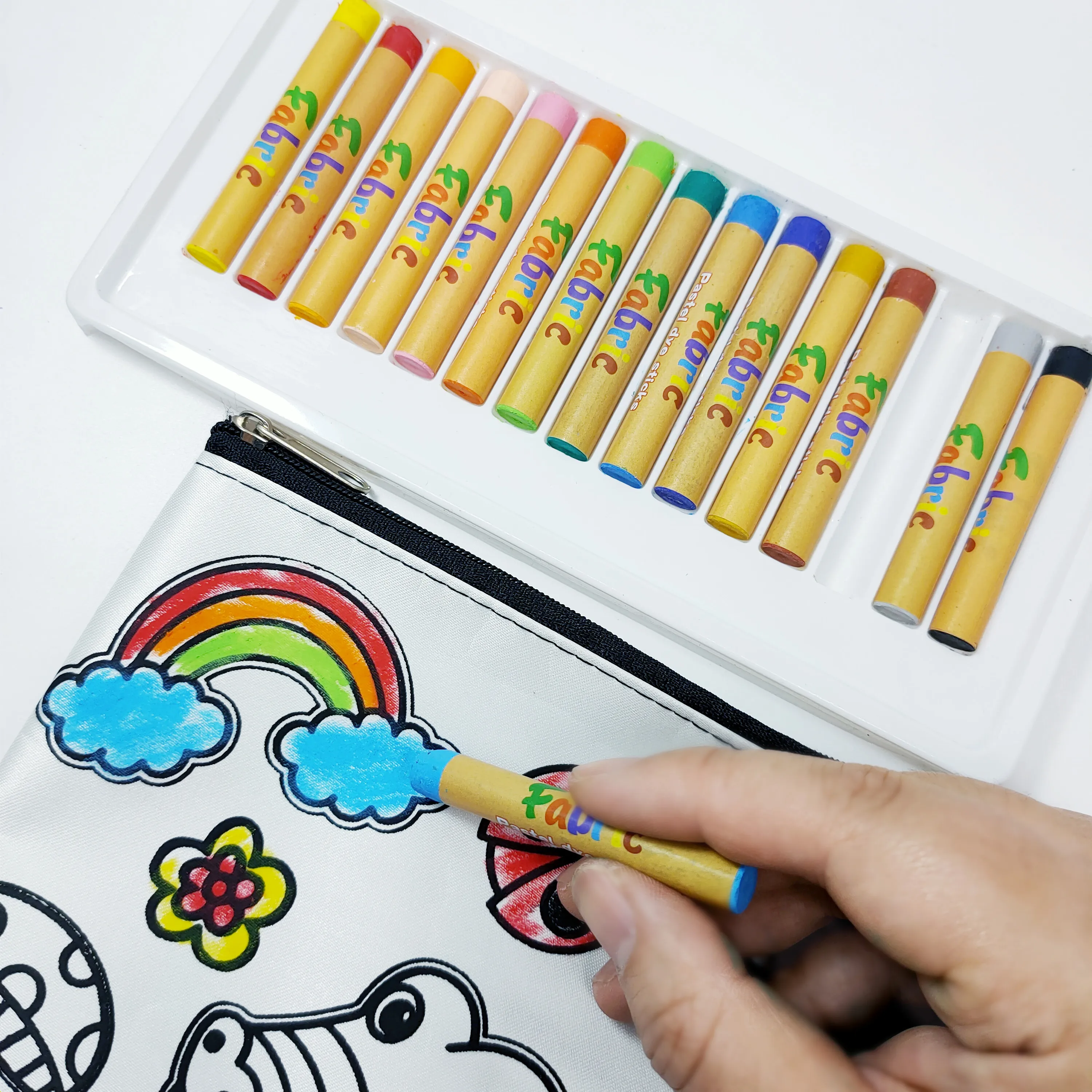 Non-toxic 15/20 Colors Set Fabric Oil Pastel Textile Fabric Crayon Fabric Paint