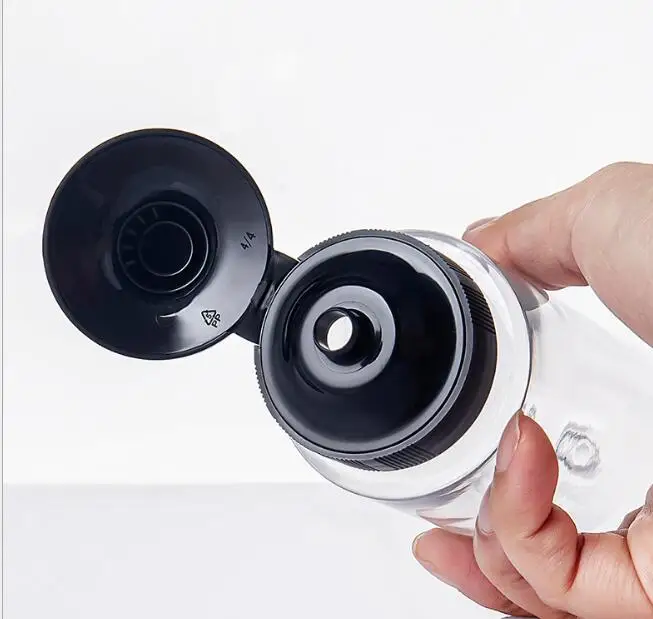 250ml 350ml Empty clearPlastic Squeeze Bottles Tomato Bbq Chili  Sauce Bottle with Silicone Valve squeeze Thumb Flip cap